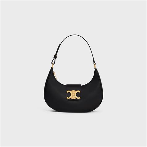 celine medium tri fold satchel black|MEDIUM AVA TRIOMPHE BAG IN SMOOTH .